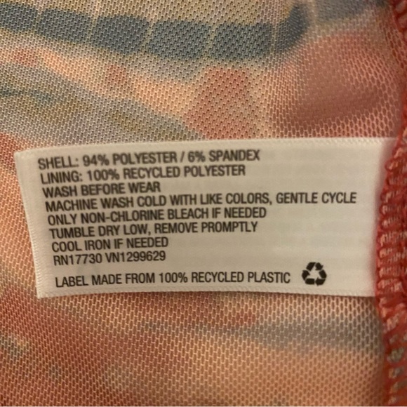 Wild Fable Small Mesh Long Sleeve Button Up Orange Tie-Dye Dress - Picture 7 of 13